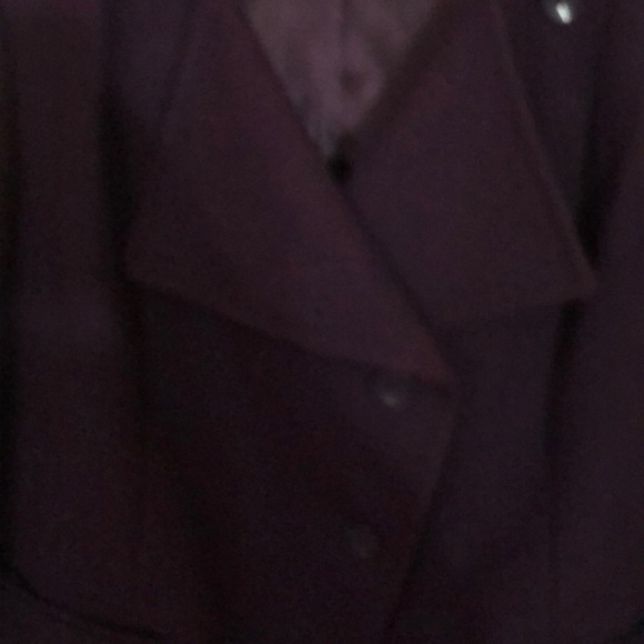 -Women’s Kenar wool blend coat purple Size Large - Picture 5 of 8